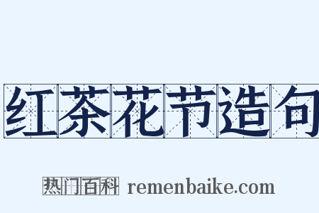 红茶花节造句是什么意思的图片